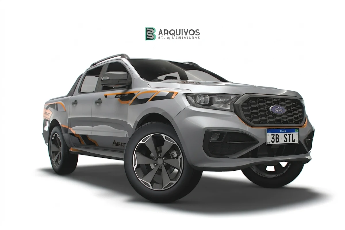 Modelo 3D STL - Ford Ranger MS RT Double Cab 2022 — foto 4